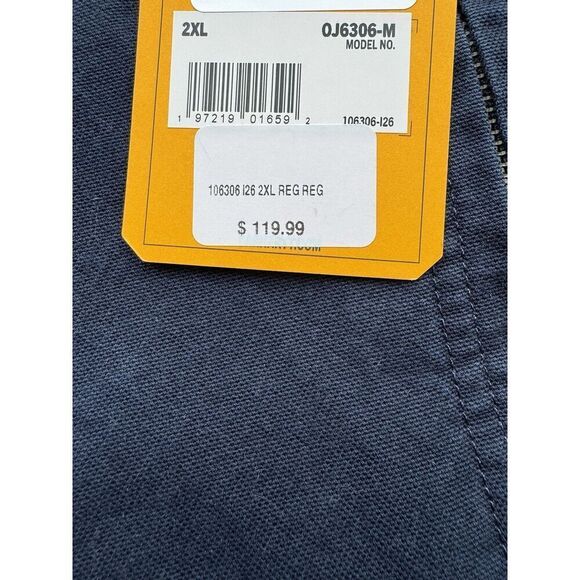 Carhartt Detroit Jacket Washed Navy XXL NWT - Picture 3 of 8